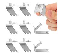 ibasenice Clips et Grosse Durabilité en Acier Inoxydable Surface Polie Pratique et Résistant Lot de 8 pour Étagère de Réfrigérateur pour Support de Clayette
