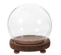 ibasenice Cloche en Verre Sphérique Transparente avec Pied Vintage Petite Vitrine Décorative pour Micro-Paysages pour Fleurs Stabilisées et Objets D’Exposition Terrarium Jardinage