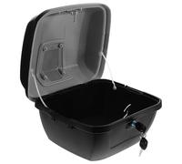 ibasenice Coffre de Rangement Moto Haute Capacité avec Serrure Coffre Arrière Stable et Spacieux pour Scooter et Cyclomoteur Boîte de Stockage Polyvalente pour Outils et Bagages