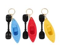 ibasenice Coffret de 3 porte-clés cadeau kayak, mini porte-clés bateau