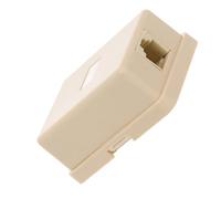 ibasenice Coffret de Communication Téléphonique 6p4c Rj11 Beige en Pc, 10 Pièces, Port Unique, Transmission Stable pour Bureau et Communication Résidentielle