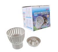 ibasenice Collecteur Déchets Étang Filtration Durable Tamis pour Bassin Poissons Installation Verticale ou Inclinée Nettoyage Simplifié Aquarium et Bassin
