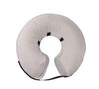 ibasenice Collerette Gonflable pour Cicatrisation et Récupération pour Chien et Chat, Collier de Protection Réglable en PVC et Peluche Après Chirurgie