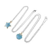 ibasenice Collier Coquillage et Étoile de Mer Bohème pour Femmes et Couples Pendentif Charme Marin été Accessoire de Plage Estival Élégant et Symbolique Littéraire Coréen Polyvalent
