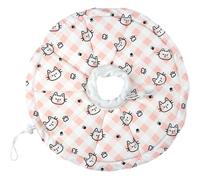 ibasenice Collier de Récupération Ajustable pour Chat Cordon de Serrage Respirant pour Convalescence Post-Opératoire, Collier Anti-Léchage pour Animaux de Compagnie en Convalescence