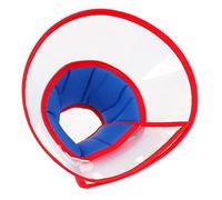ibasenice Collier de Récupération Réglable pour Chiens et Chiots Collerette de Protection Transparente pour Soins Post Opératoires Confortable et pour Blessures et Irritations