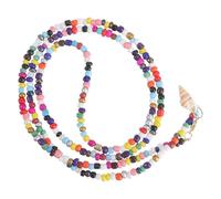 ibasenice Collier Pendentif Bohème Multicolore en Perles Cristal Coquillage Naturel, Accessoire Mode Féminin pour Été Plage, Chaîne Fine Délicate Taille Unique