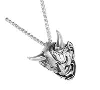 ibasenice Collier Pendentif Homme Inoxydable Style Vintage Acier Couleur Acier, Accessoire de Mode Unique pour Usage Quotidien et Soirées, Bijou Décoratif Masculin