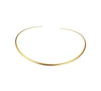 ibasenice Collier Tour De Cou Rond En Métal Doré Minimaliste, Bijou Femme Élégant Pour Soirées Et Occasions, Design Simple Ajusté, Accessoire Mode