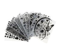 ibasenice Compatibles Machines à Embosser Gabarits en Plastique 10pcs pour Gaufrage Scrapbooking, Facile à Utiliser Plusieurs styles Décoratifs pour Invitations et Loisirs Plusieurs styles