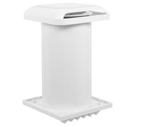 ibasenice Conduit d'évacuation de sécheuse avec clapet anti-retour - Grille de ventilation étanche pour ventilation murale - Chapeau de mural avec persiennes et écran pour l'extérieur et