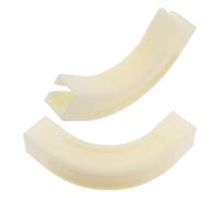 ibasenice Connecteur D'angle Blanc en Plastique pour Rail de Plafond, 2 Pièces, Installation Facile, Décoration Polyvalente pour Tringles à Rideaux
