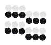 ibasenice Connecteurs pour Cages d'animaux 30 Pièces en Plastique Solides Noir Et Blanc pour Parcs d'animaux Légers Et Pratiques à Ranger