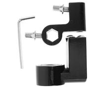 ibasenice Convertisseur de Pédale de Grosse Caisse Support de Frappeur à Pince Robuste avec Arbre Entraînement Double Chaîne et Clé Accessoire de Facile pour Batterie Jazz et Percussion