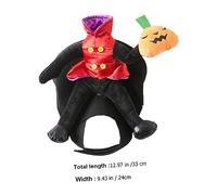 ibasenice Costume Chien Halloween Citrouille sans Tête pour Chien et Chat Vêtements Cosplay Portables Confortable et pour Chiots et Animaux de Compagnie