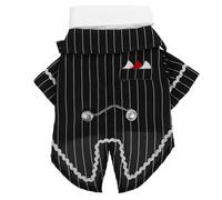 ibasenice Costume de Smoking pour Chien, Nœud Prince, Noir, Polyester, Taille M, pour Mariage et Anniversaire, pour Petits et Chiens Moyens