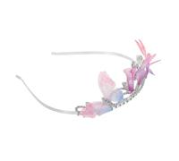 ibasenice Couronne de Fée pour Garçon Fille Serre-tête avec Strass Brillants Accessoire de Coiffure de Princesse Confortable pour Fêtes Garçon Fille et Mariages