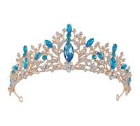 ibasenice Couronne de Mariée Élégante en Alliage de Zinc Éléments Scintillants, Accessoire Cheveux Brillant pour Mariage et Photographie