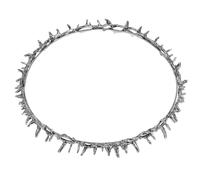 ibasenice Couronne D'épines en Métal Léger Style Rétro, Accessoire Coiffure Compact pour Fêtes et Mariages, Bandeau Royal Ancien Couleur Argenté, Couronne de Mariée Médiévale pour Femmes