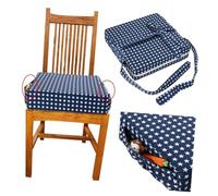 ibasenice Coussin De Rehausse Pour Chaise Garçon Fille Coussin De Salle à Manger Portable Et Amovible Confortable Et Lavable Garçon Fille Et Nourrisson Bleu