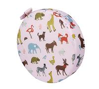ibasenice Coussin de Siège Rond pour Bébé et Tout-petit en Coton Mousse Confortable, Rehausseur de Chaise Rose pour Chaise de Salle à Manger, Ajustement de Hauteur Facile