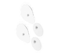 ibasenice Coussins de Massage Corporels Patchs en Silicone 2 Paires Accessoire Corporel Non Tissé Respirant Autocollants pour Électrostimulateur Usage Domestique Soulagement Musculaire Dos