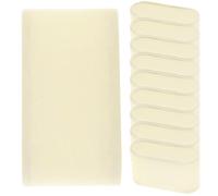 ibasenice Coussins de Présentation pour Montres et Bracelets Beige en Velours Grainé Petite Taille Lot de 10 Pièces Accessoires de Rangement pour Boîtes à Montres et Vitrines de Bijoux