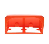 ibasenice Couvercle de Prise Électrique Extérieur Étanche Orange Double Connexion Pliable Protection Anti-Pluie pour Bornes de Recharge et Prises Murales Boîtier Résistant aux