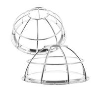 ibasenice Couvercle de Protection Argenté en Acier Inoxydable Pack de 2 Pièces Robuste et Solide pour Détecteur de Fumée pour Maison et Centre Commercial