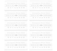 ibasenice Couvercle de Remplacement en Verre Transparent pour Interrupteur Manuel D’alarme Incendie, Lot de 10 Pièces Résistantes aux Hautes Températures, Brise-vitre Rouge pour Sécurité