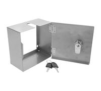 ibasenice Couvercle Étanche en Acier Inoxydable pour Prise Électrique 86 Type Verrouillage, Protection Résistante à L'usure, Installation Murale pour Usage Extérieur et Bâtiments