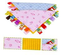 ibasenice Couverture Apaisante Pour Garçon Fille Avec Étiquettes Satinées De Dentition Rose