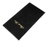 ibasenice Couverture Prise Menu Noir et en Papier de Restaurant de Pvc Symbole de Professionnalisme Confortable, Style Classique et Élégant pour Service en Salle