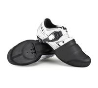 ibasenice Couvre-Chaussures Antidérapant en Nylon Noir pour Cyclisme, Protection la Saleté, Coupe-Vent et Élastique, Pratique du Vélo en Extérieur