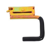 ibasenice Crochet D'arrimage en Acier Revêtement en Caoutchouc, Crochet de Piste en J pour Camion et Remorque, Fixation Robuste pour Rail E-track, Accessoire Suspendre et Protection