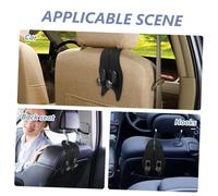 ibasenice Crochet Double Siège Voiture Cuir PU et Alliage Zinc Support de Rangement pour Porte-Objets et Organisateur Intérieur Élégant pour Appui-tête