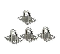 ibasenice Crochets de Plafond en Acier Inoxydable U-shaped 4pcs Suspendre de Balançoire et Hamac, Bases à Crochet Haute Brillance Adaptés Balcon et Fête Estivale