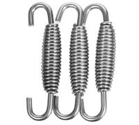 ibasenice Crochets Pivotants à Ressort Inox 3 Pièces 68 MM pour Fixation Pot Échappement Moto Accessoires de Montage Robustes