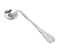 ibasenice Cuillère Coudée Inox Ergonomique pour Personnes Âgées et Handicapées Ustensile Léger Auto-alimentation Droite Aide Repas Confortable