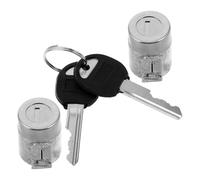 ibasenice Cylindre de Serrure de Porte Auto avec Clé Métallique de Remplacement pour Sécurité Renforcée Accessoire Compatible Véhicule Général