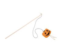 ibasenice De Chat De Lanterne De Citrouille Jouets Taquins pour Chat Cat Stick Rotation Drôle Animal De Compagnie Baguette pour Baguettes Jouets Taquins Drôles De Bois