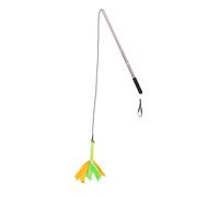 ibasenice De Chien pour Chien Lanceur De Chien Entraînement Chiot Jouets pour Chiens Peluche Pôle Flirt Animaux De Compagnie Petit Coffee Alliage D'aluminium