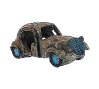 ibasenice Décoration Aquarium Épave De Voiture Résine Maison Cachée pour Crevettes Décoration Aquarium