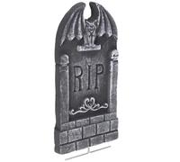 ibasenice Décoration de Tombe Halloween Mousse Ornement Squelette Cimetière Effrayant Accessoire Funéraire pour Fête Hantée Création Datmosphère Réaliste et Unique