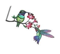 ibasenice Décoration Murale Métal Oiseaux Sur Branche Avec Texture Élégante Art De Jardin Pour Intérieur Et Extérieur Ornement Chic Et Vivant Pour Maison Et Jardin