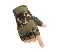 ibasenice Demi-Doigts Antidérapants Protection Manutention pour Cyclisme Sport Homme Fitness Gym Vert Camouflage