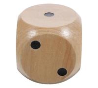 ibasenice Dés Bois à Coins Arrondis Dé et Léger pour Jeux de Société Enseignement et Fêtes Accessoire Ludique Unique pour Animation et Apprentissage