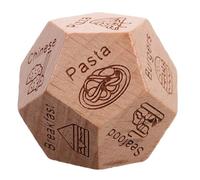 ibasenice Dés de Décision Alimentaire en Bois Léger - Cube Amusant pour - de Dés Interactif pour Soirée Anniversaire et Choix Repas Rapide - Accessoire Ludique pour Rendez-