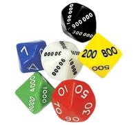 ibasenice Dés de Position Polyédriques et Accessoires de Jeu pour Jeux de Rôle et Calcul de Santé Mentale, Lot de 6 Dés Multicolores Adaptés aux Réunions Familiales et Couleur Aléatoire
