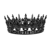 ibasenice Diadème Baroque Noir pour Femmes et Filles en Alliage Accessoire Polyvalent Confortable, pour Bal Vintage et Soirée de Gala